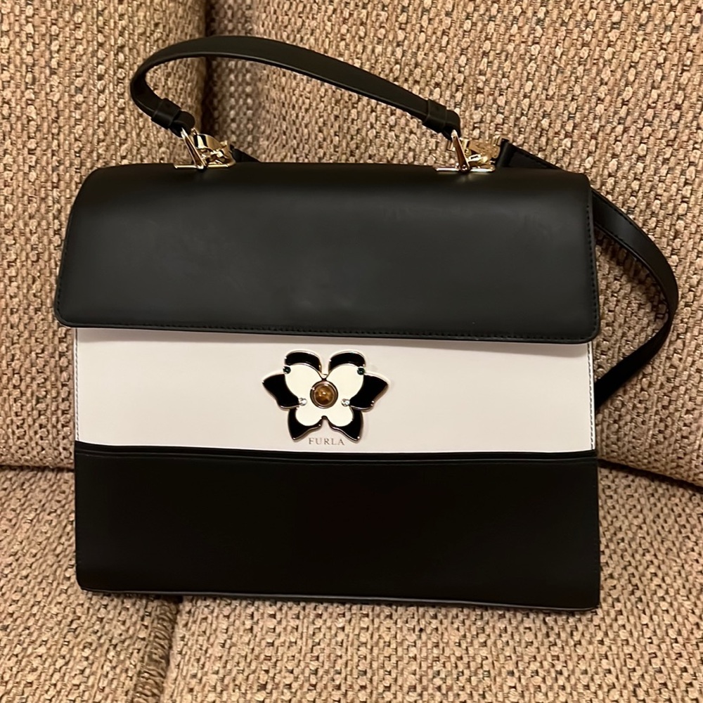 Furla Mughetto Bag with butterfly jewel closure